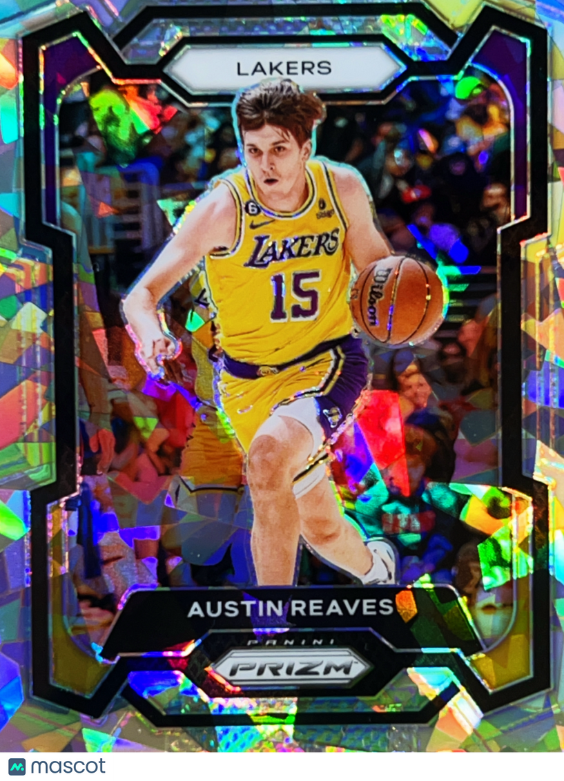 2023 Panini Prizm Austin Reaves #76 Cracked Ice