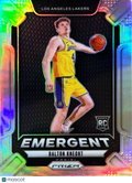 2024 Panini Prizm Emergent Dalton Knecht #10 Silver RC