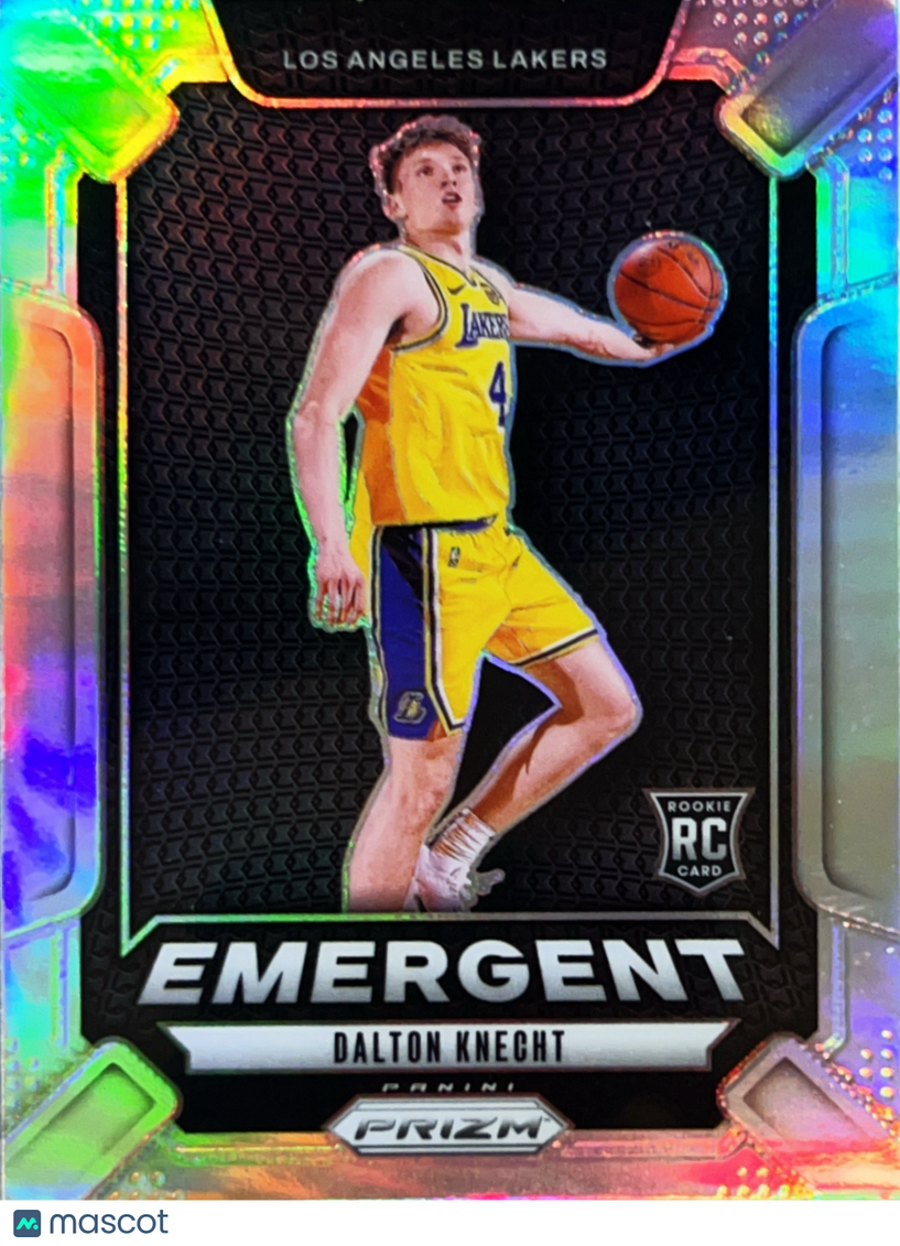 2024 Panini Prizm Emergent Dalton Knecht #10 Silver RC