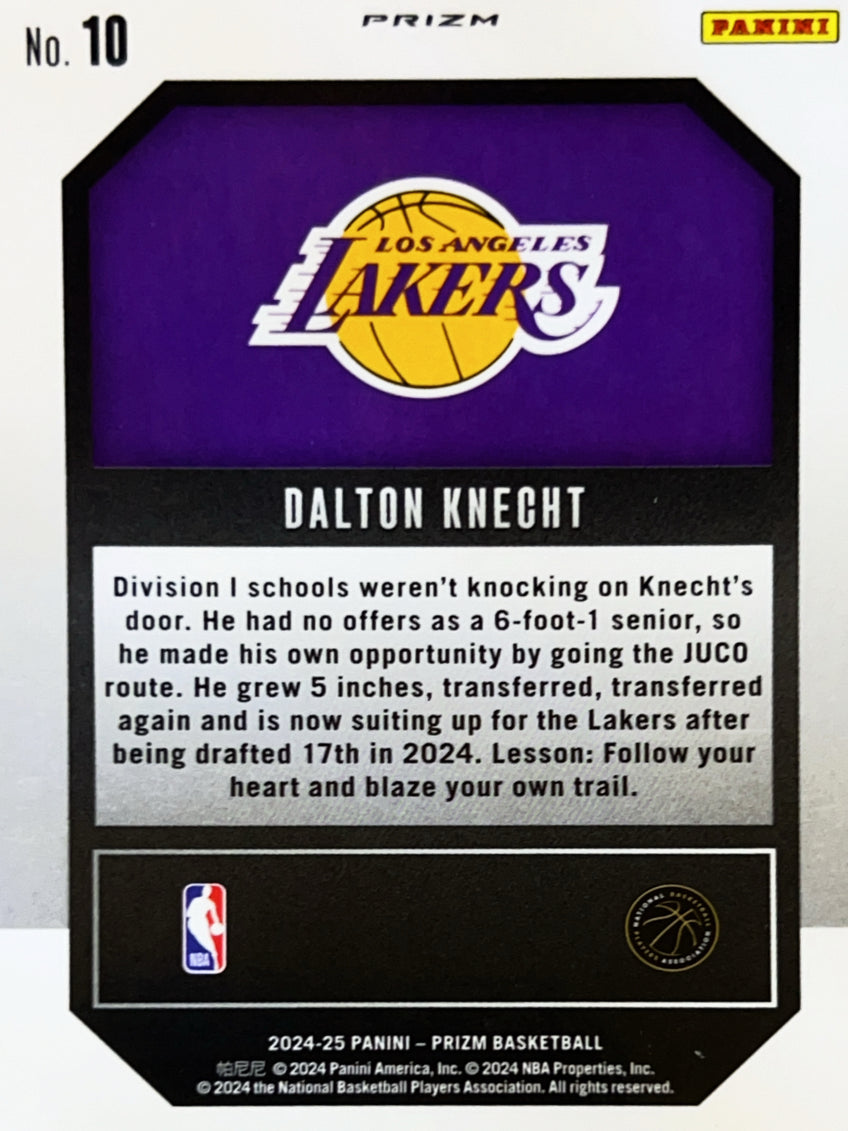 2024 Panini Prizm Emergent Dalton Knecht #10 Silver RC