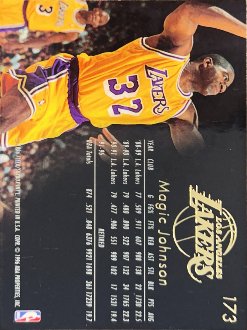 1996 Fleer Flair Magic Johnson #173