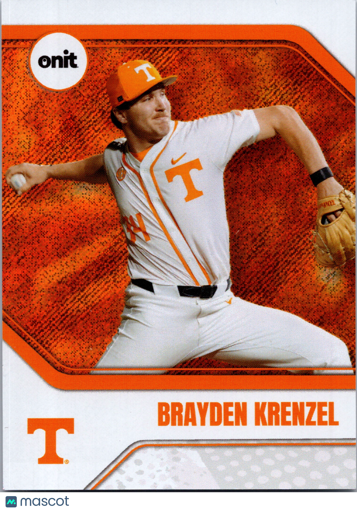 2026 ONIT Tennessee Baseball Brayden Krenzel #B-8 Orange