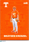 2026 ONIT Tennessee Baseball Brayden Krenzel #F-2