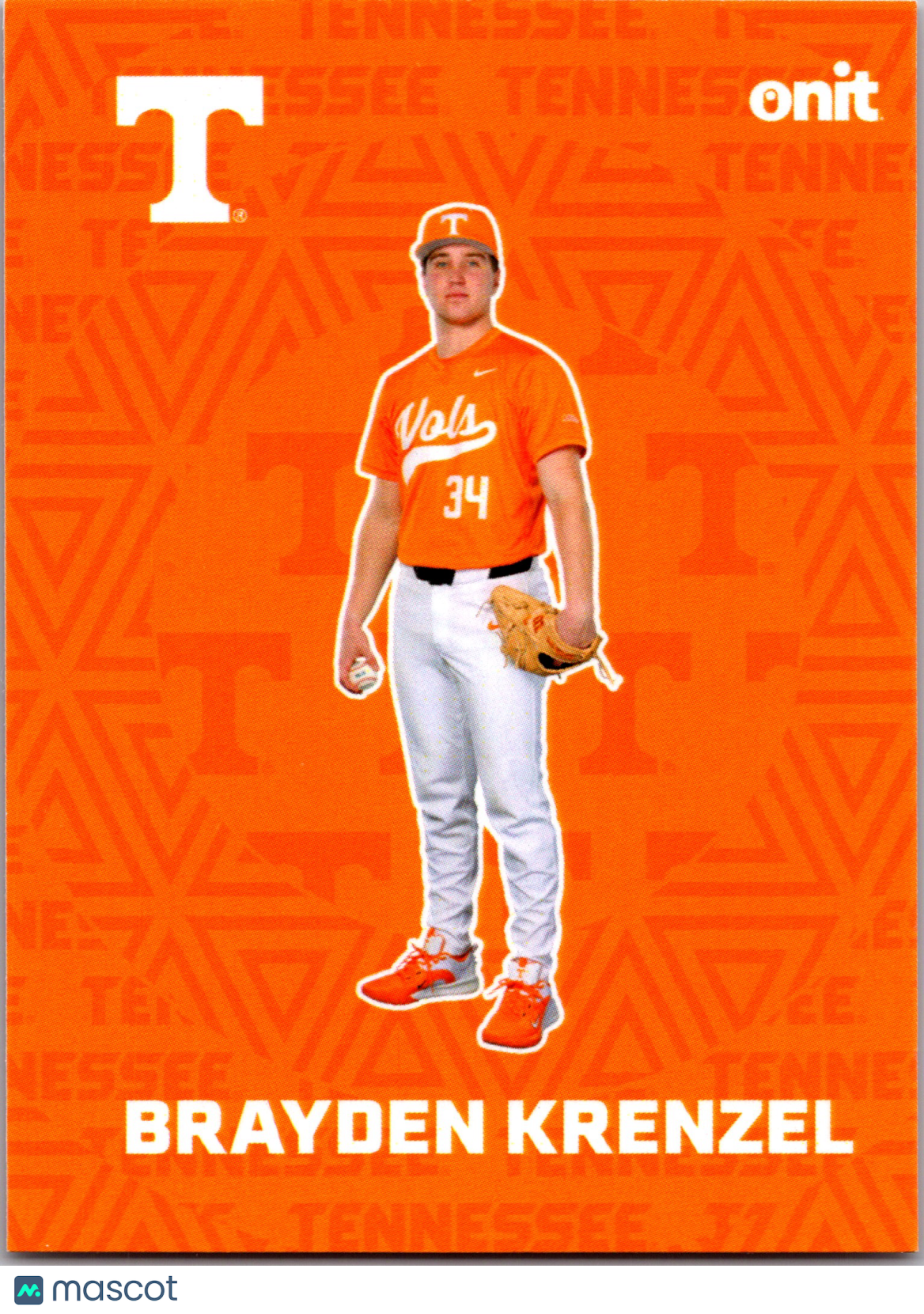 2026 ONIT Tennessee Baseball Brayden Krenzel #F-2