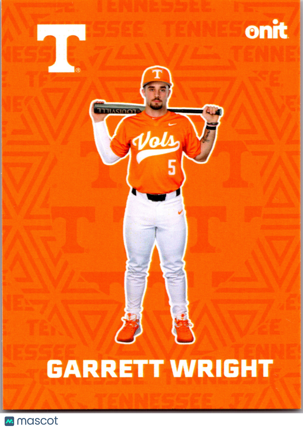 2026 ONIT Tennessee Baseball Garrett Wright #F-4