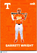 2026 ONIT Tennessee Baseball Garrett Wright #F-4