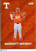 2026 ONIT Tennessee Baseball Garrett Wright #F-4
