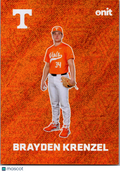 2026 Onit Tennessee Baseball Brayden Krenzel #F-2