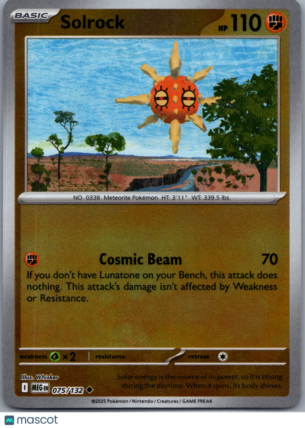 2025 Mega Evolution Solrock Uncommon #75/132