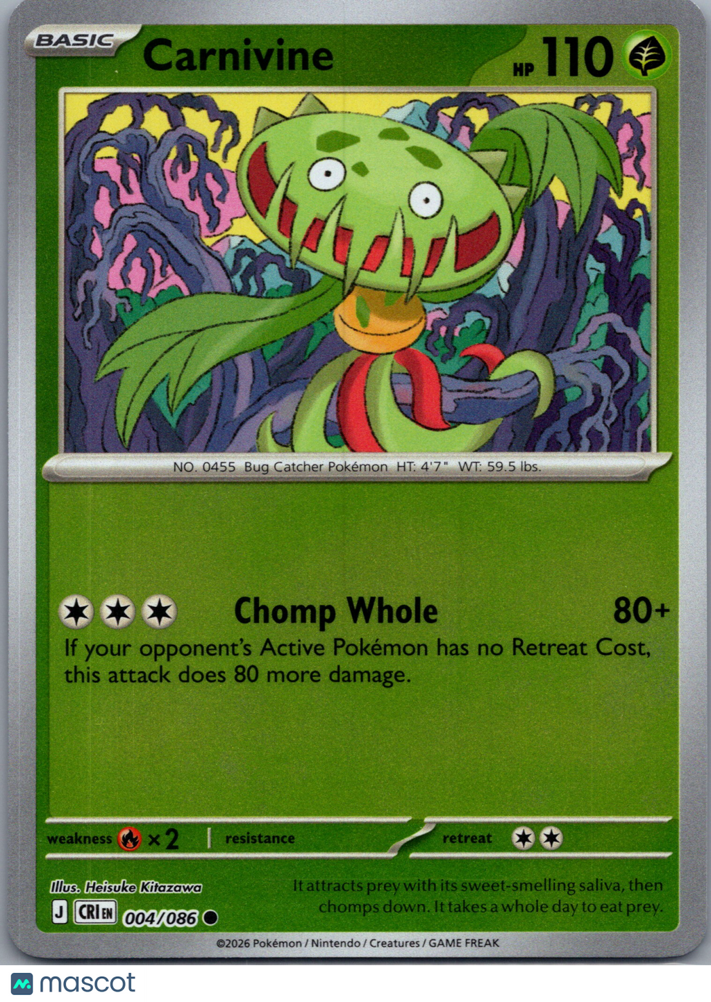 2026 Chaos Rising Carnivine #4/86