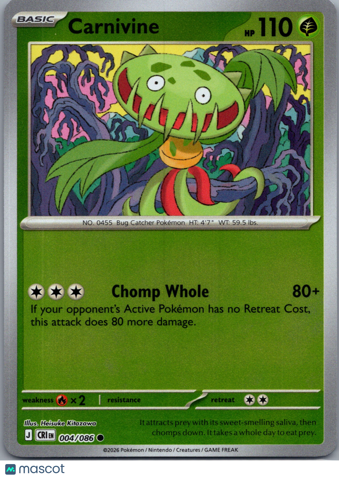 2026 Chaos Rising Carnivine #4/86