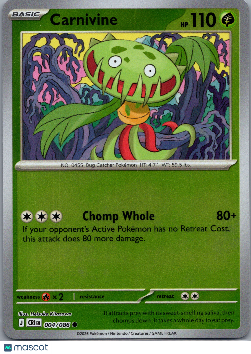 2026 Chaos Rising Carnivine #4/86