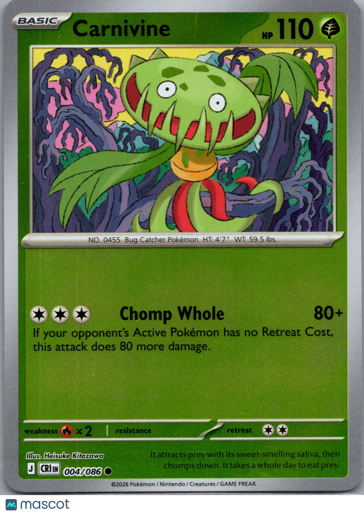 2026 Chaos Rising Carnivine #4/86