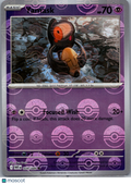 2025 White Flare Yamask Reverse Holo Pokeball #39/86