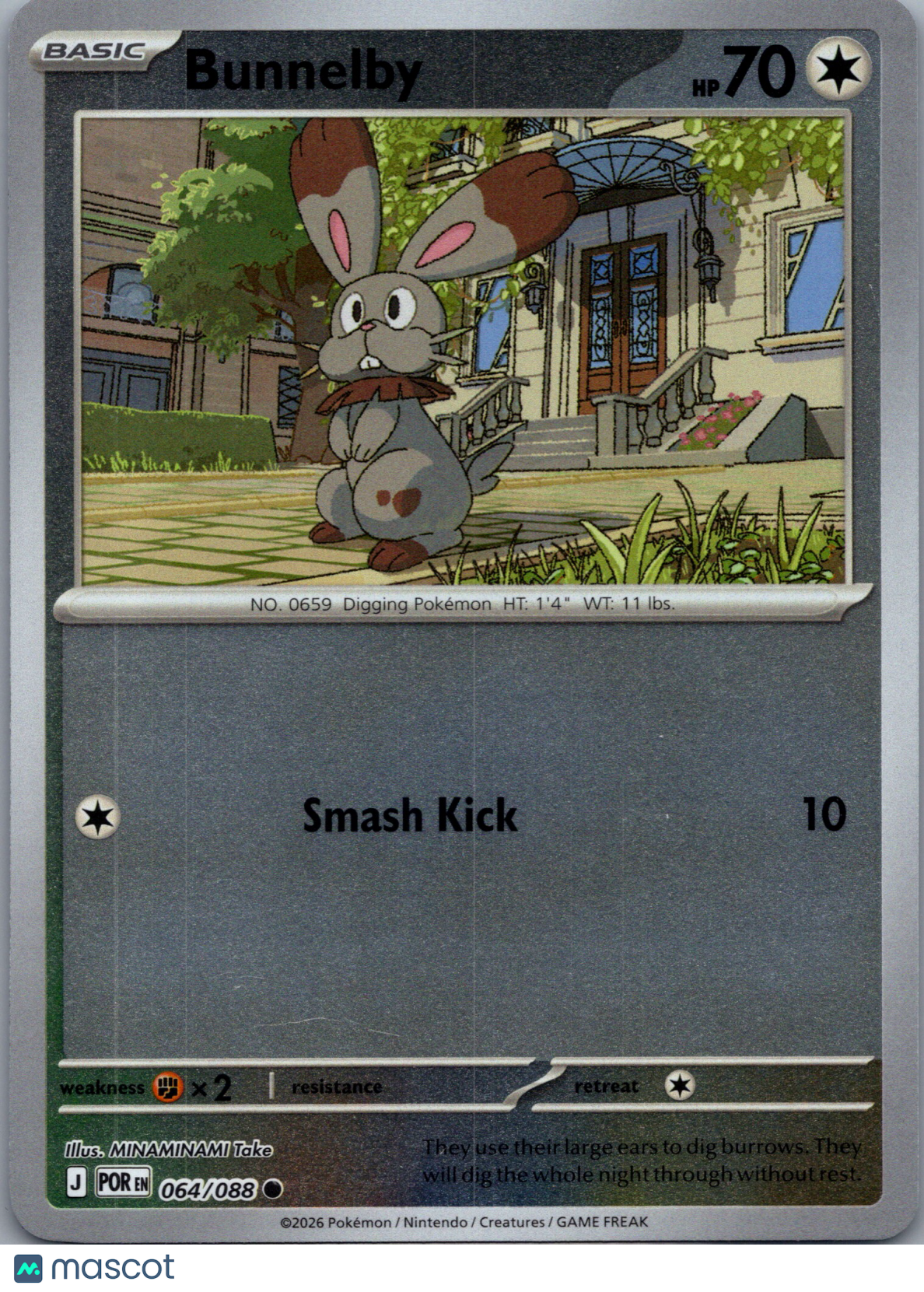 2026 Mega Evolution – Perfect Order Bunnelby #64/88