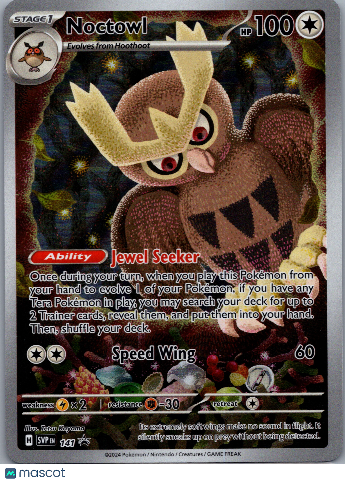 Scarlet & Violet Noctowl Holo Black Star Promo FA #SVP EN 141