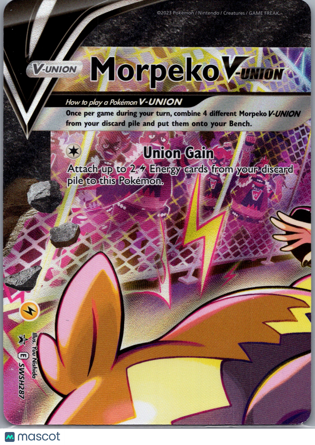 2020 Sword & Shield Morpeko V-Union Holo Black Star Promo #SWSH287