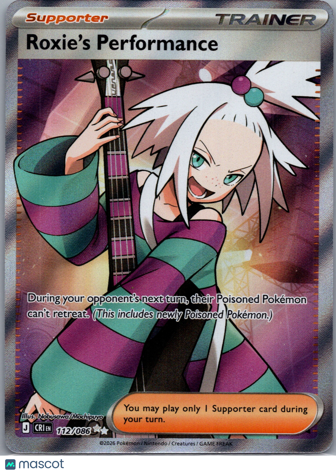 2026 Chaos Rising Roxie's Performance Holo Secret Rare SR FA #112/86