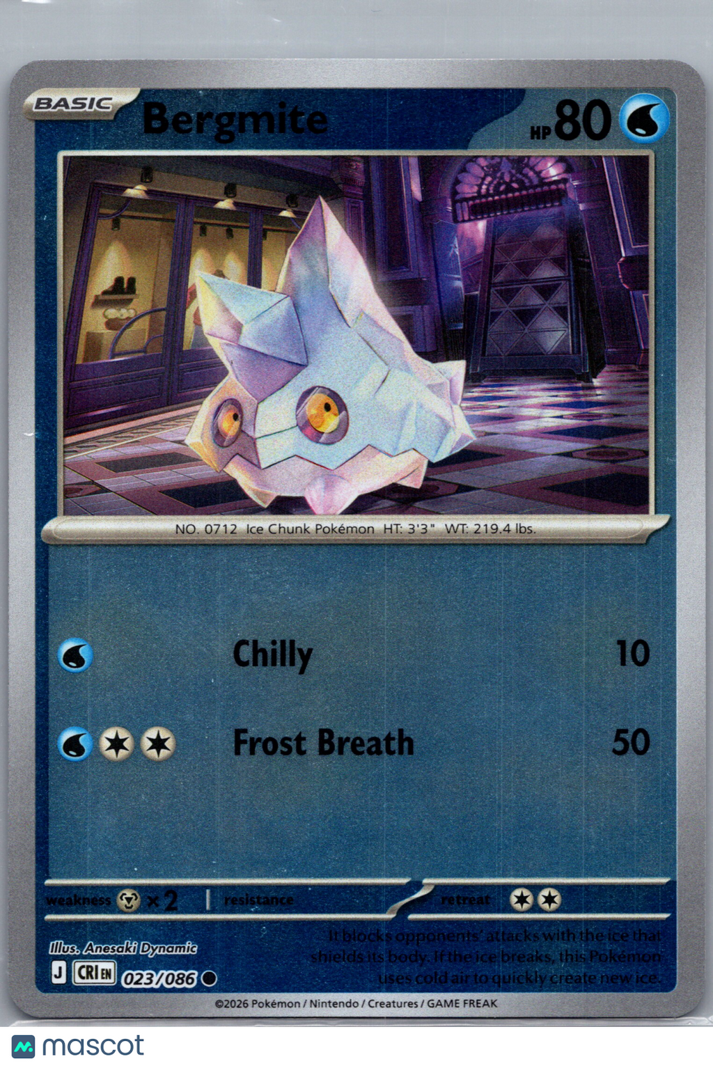 2026 Chaos Rising Bergmite #23/86
