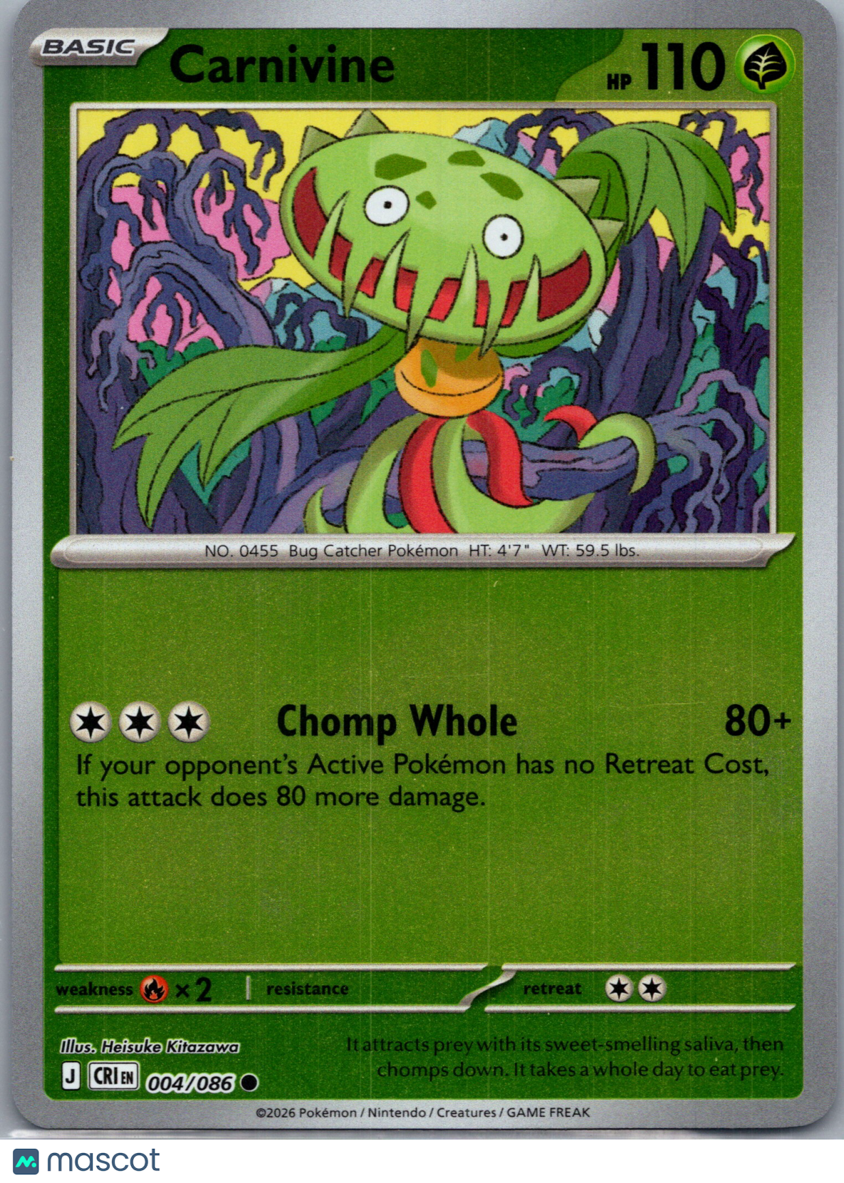 2026 Chaos Rising Carnivine #4/86