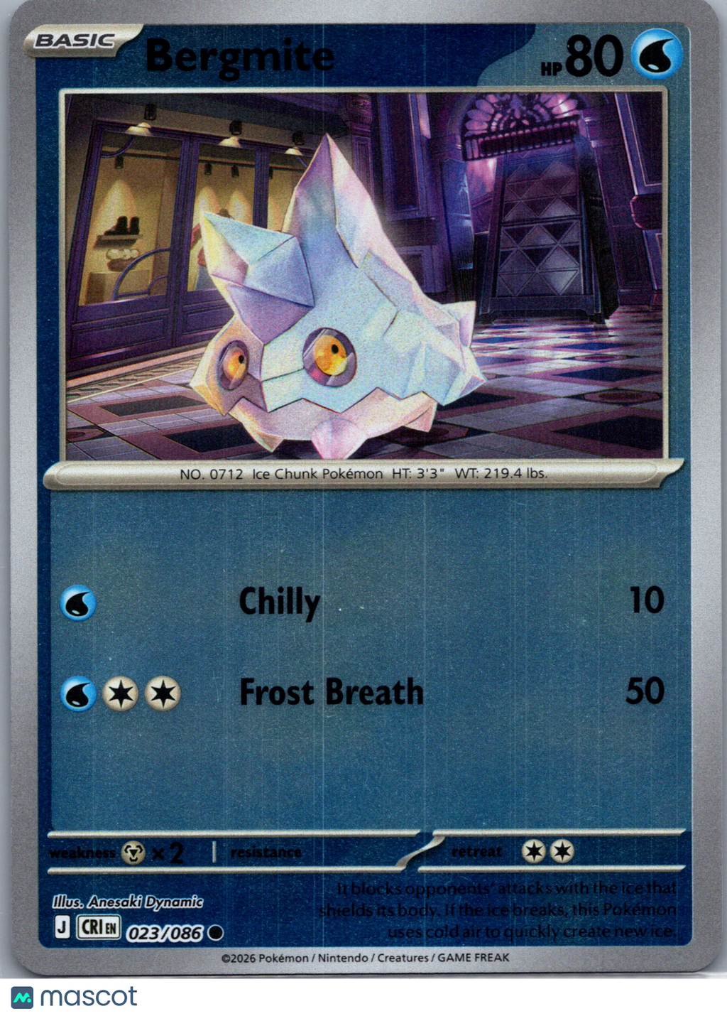 2026 Chaos Rising Bergmite #23/86