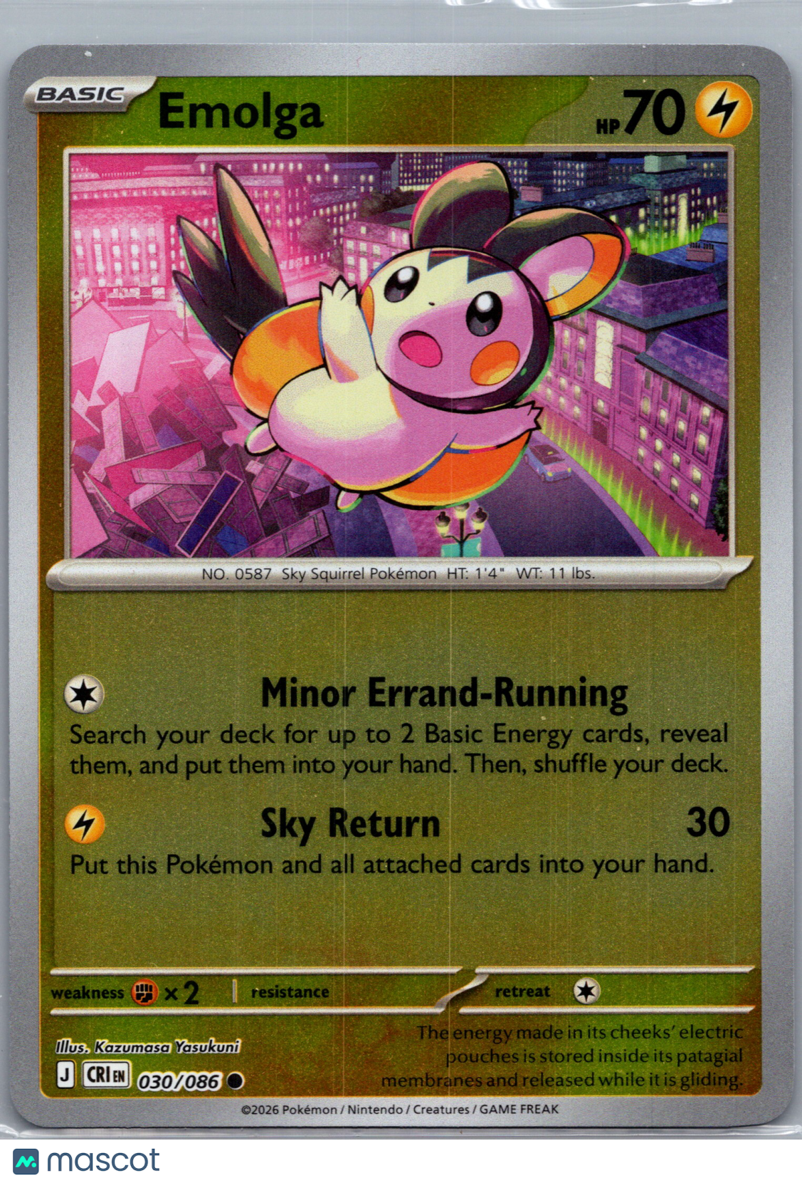 2026 Chaos Rising Emolga #30/86