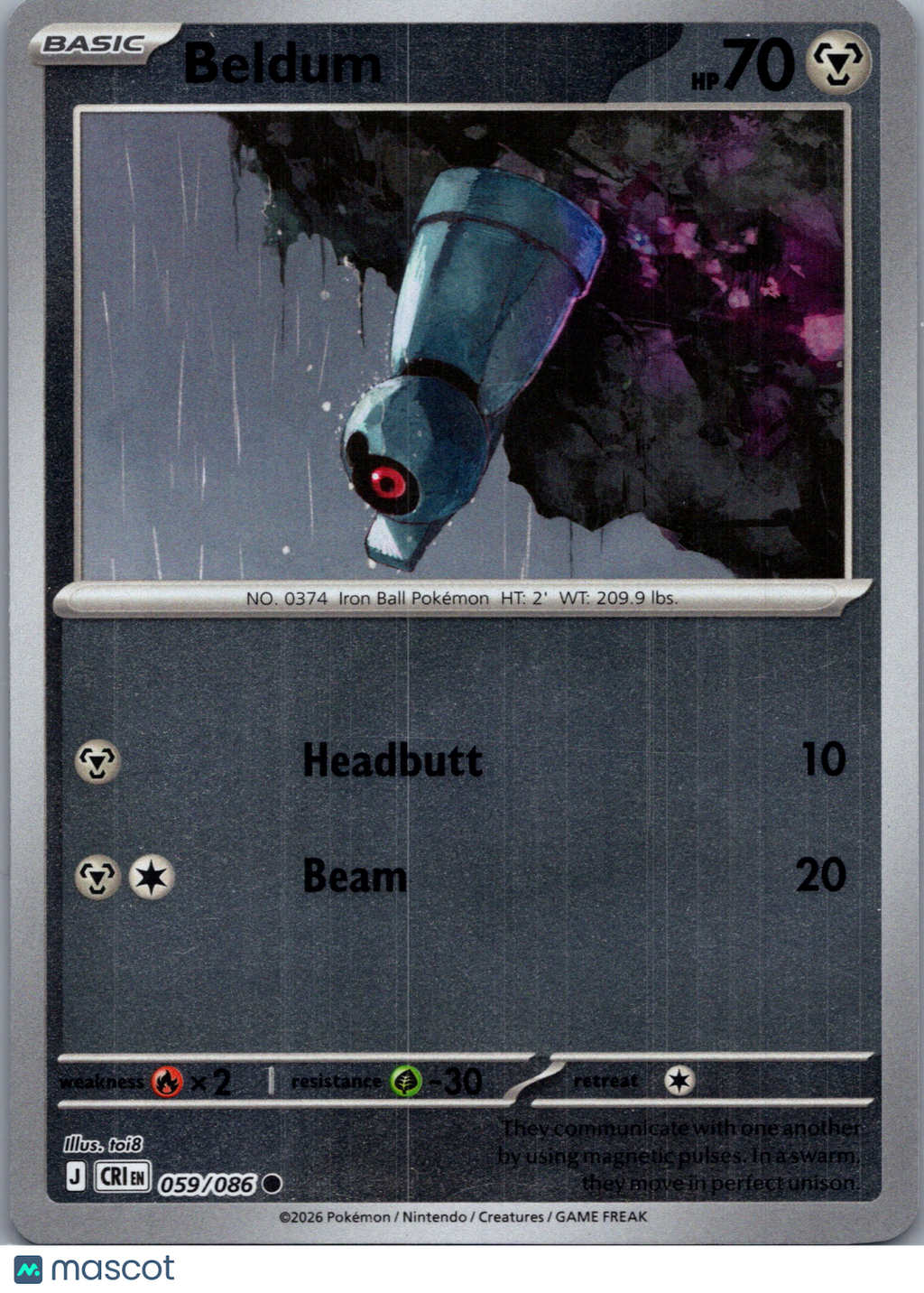 2026 Chaos Rising Beldum #59/86