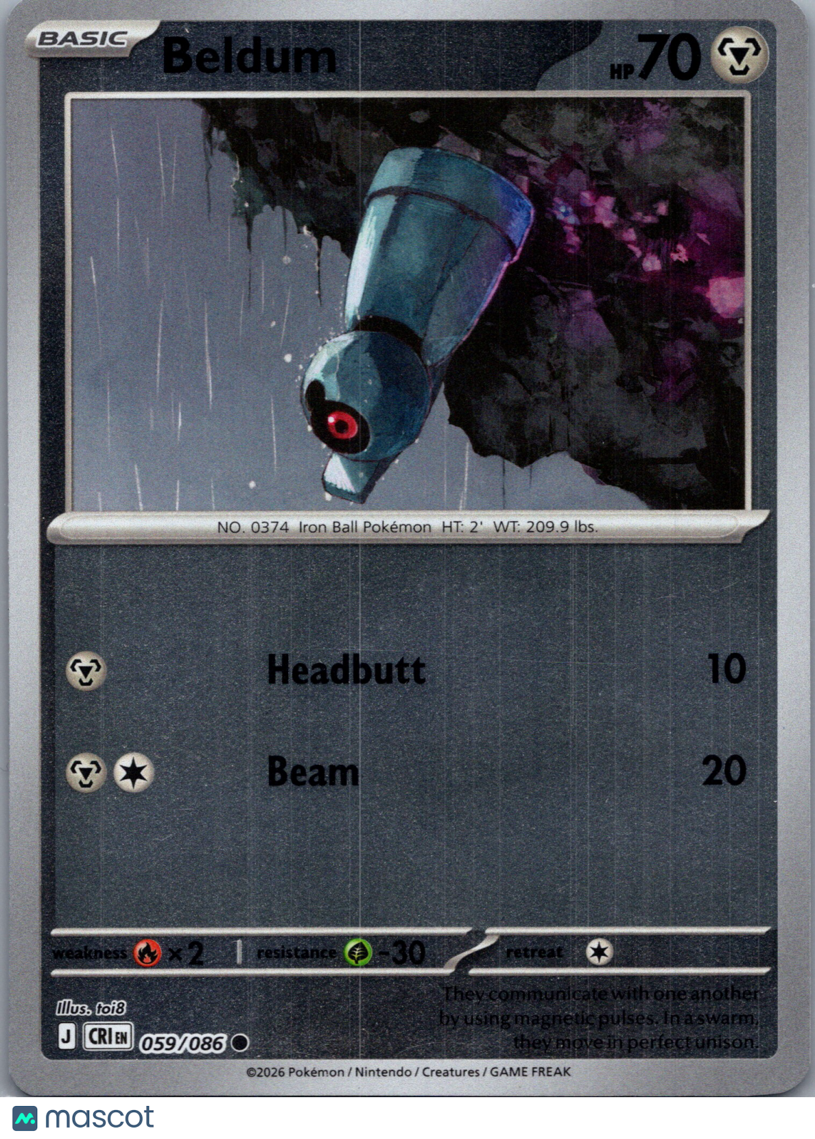 2026 Chaos Rising Beldum #59/86
