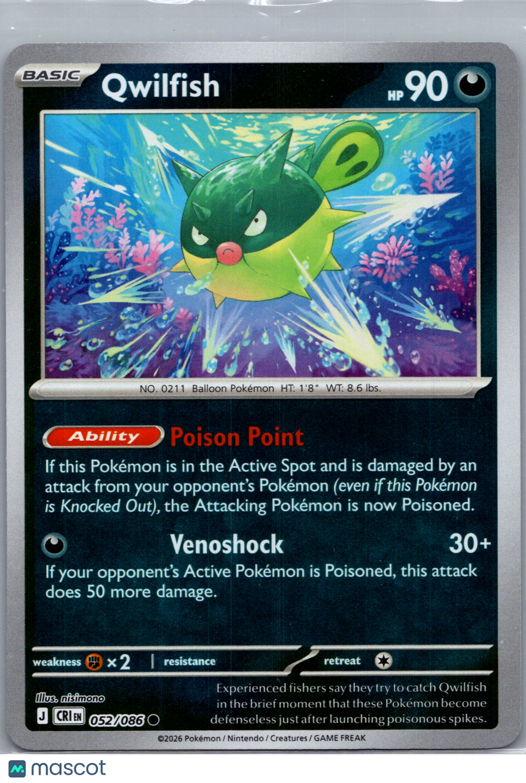 2026 Chaos Rising Qwilfish #52/86