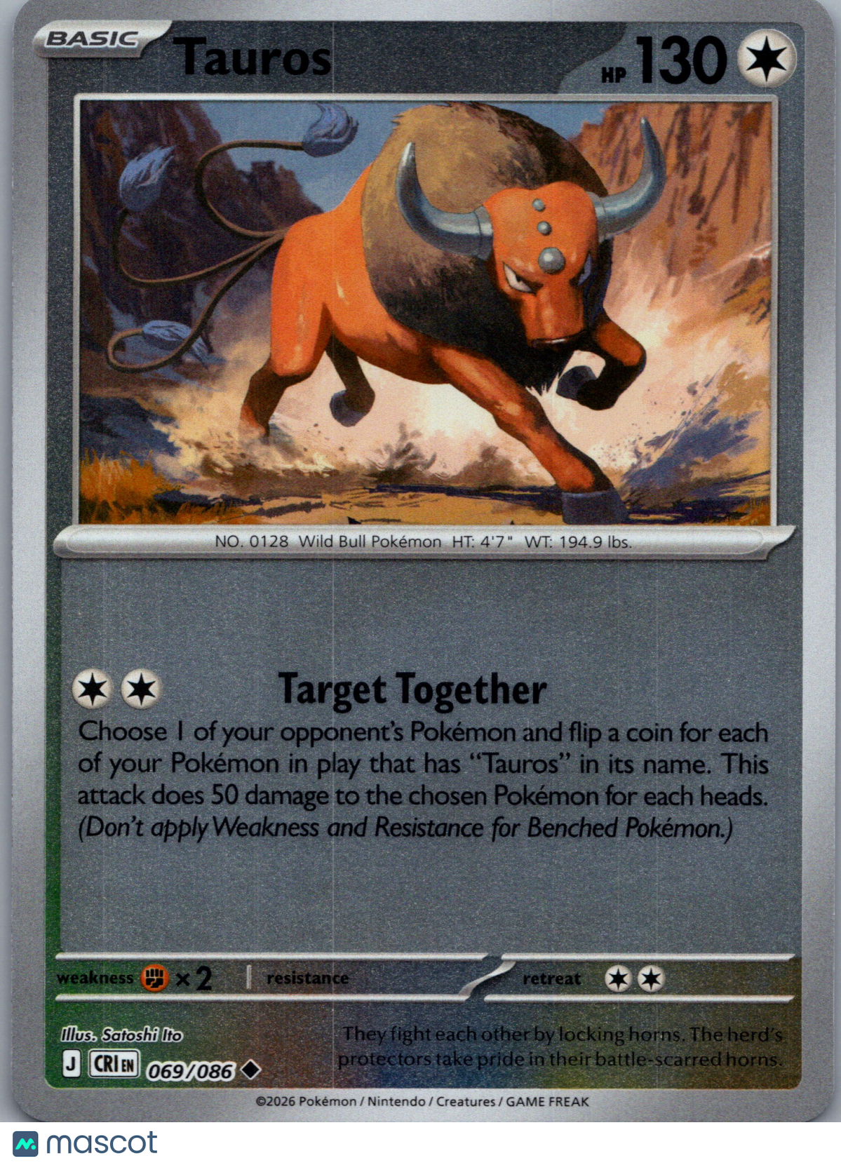2026 Chaos Rising Tauros Uncommon #69/86