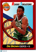 1991 Fleer Rookie Sensations Dee Brown #10