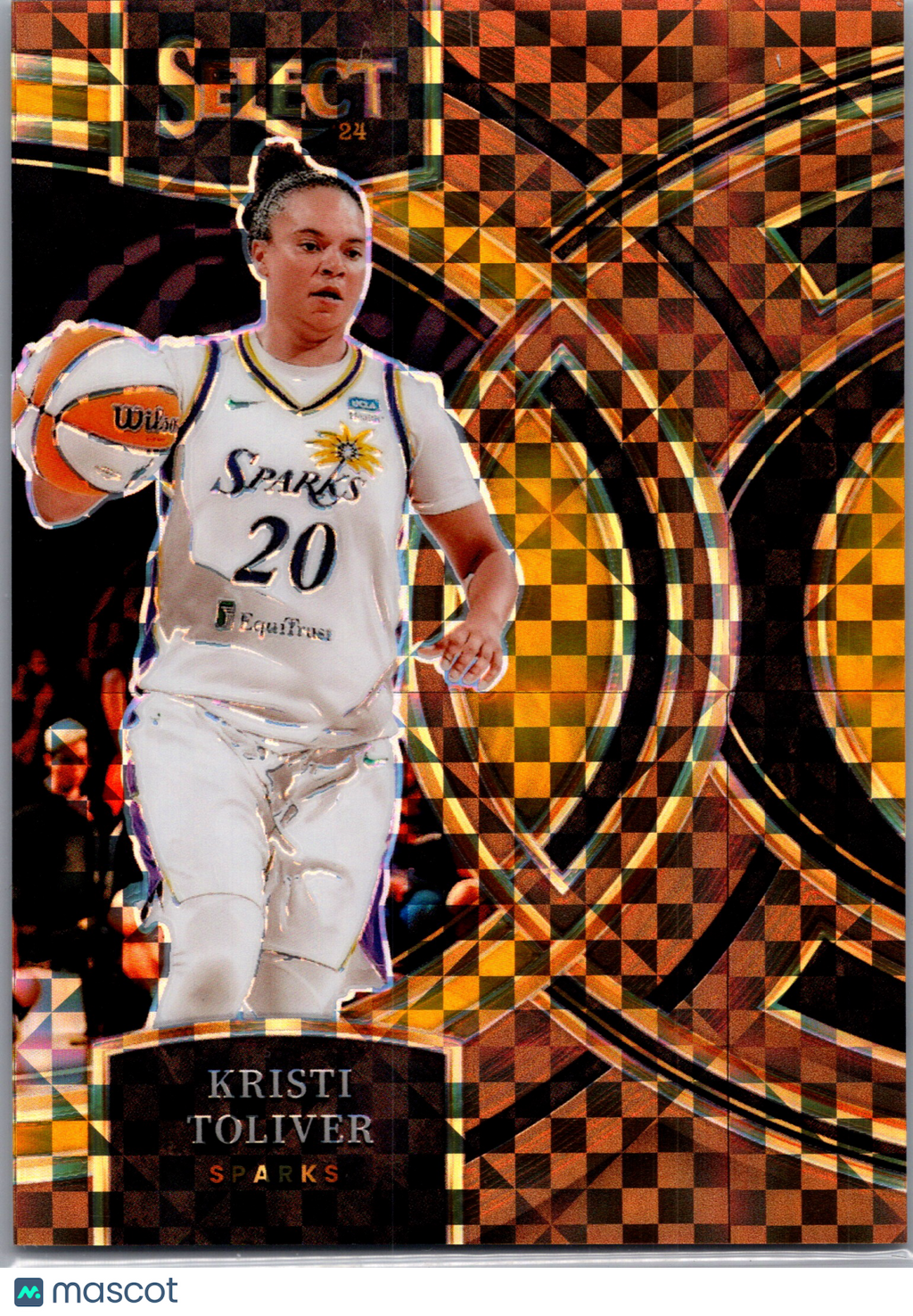 2024 Panini Select WNBA Kristi Toliver #171 Orange Checkerboard /49