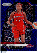 2024 Panini Prizm WNBA Sheryl Swoopes #74 Blue Cracked Ice