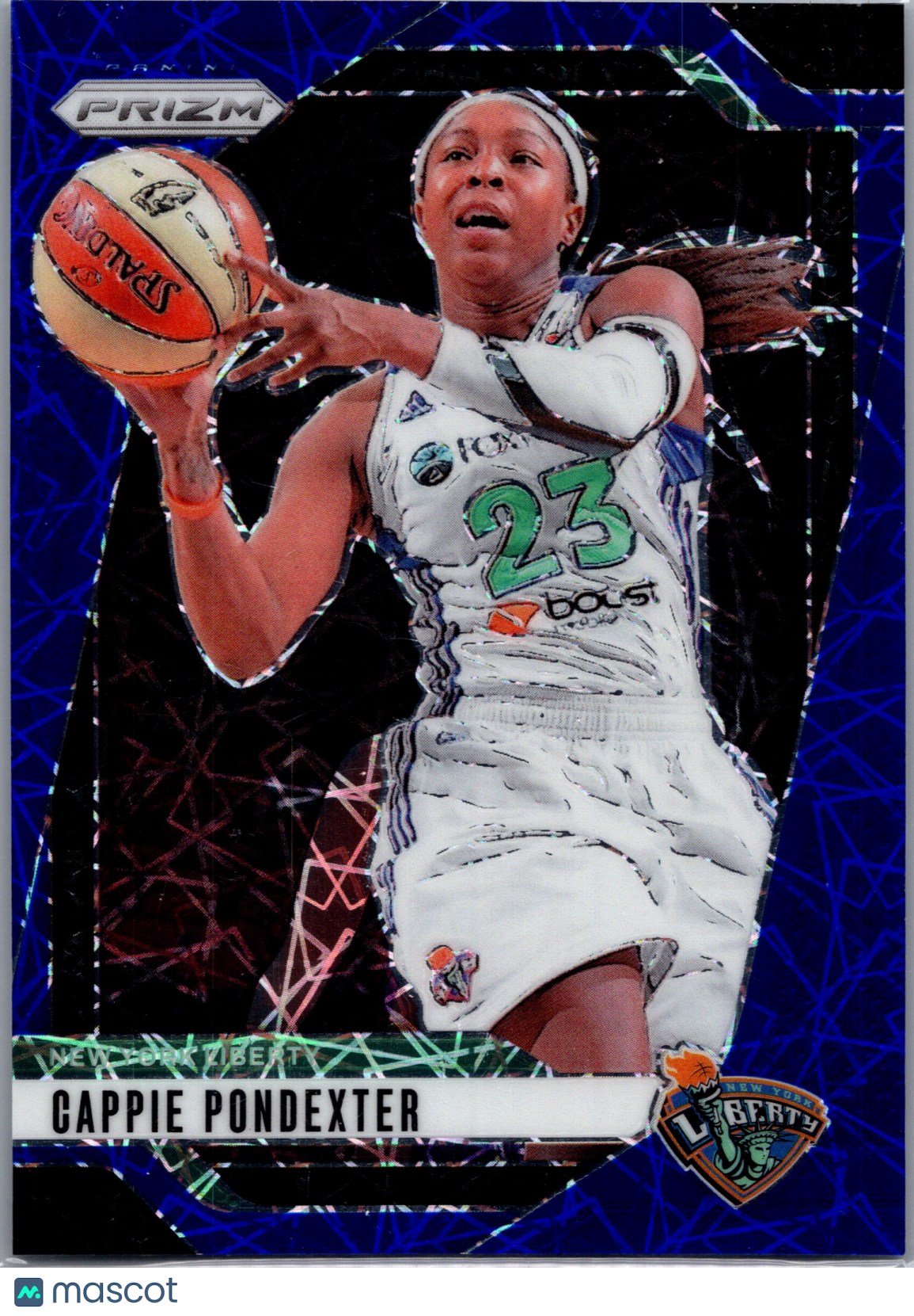2024 Panini Prizm WNBA Cappie Pondexter #32 Blue Cracked Ice