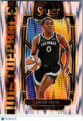 2024 Panini Select WNBA Unstoppable Jackie Young #2 Flash Prizm