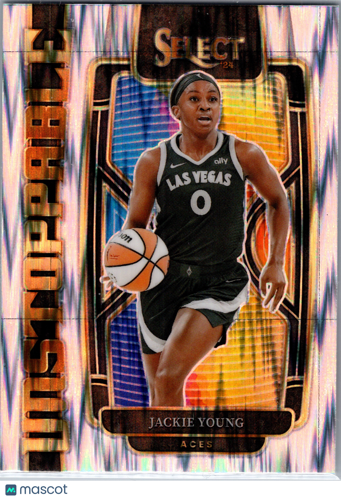 2024 Panini Select WNBA Unstoppable Jackie Young #2 Flash Prizm