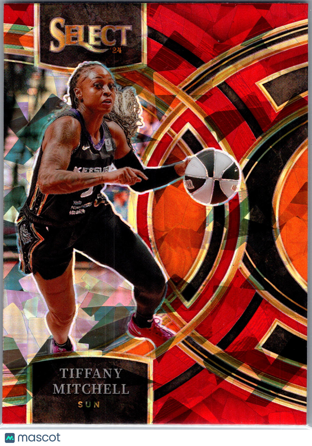 2024 Panini Select WNBA Tiffany Mitchell #189 Red Cracked Ice
