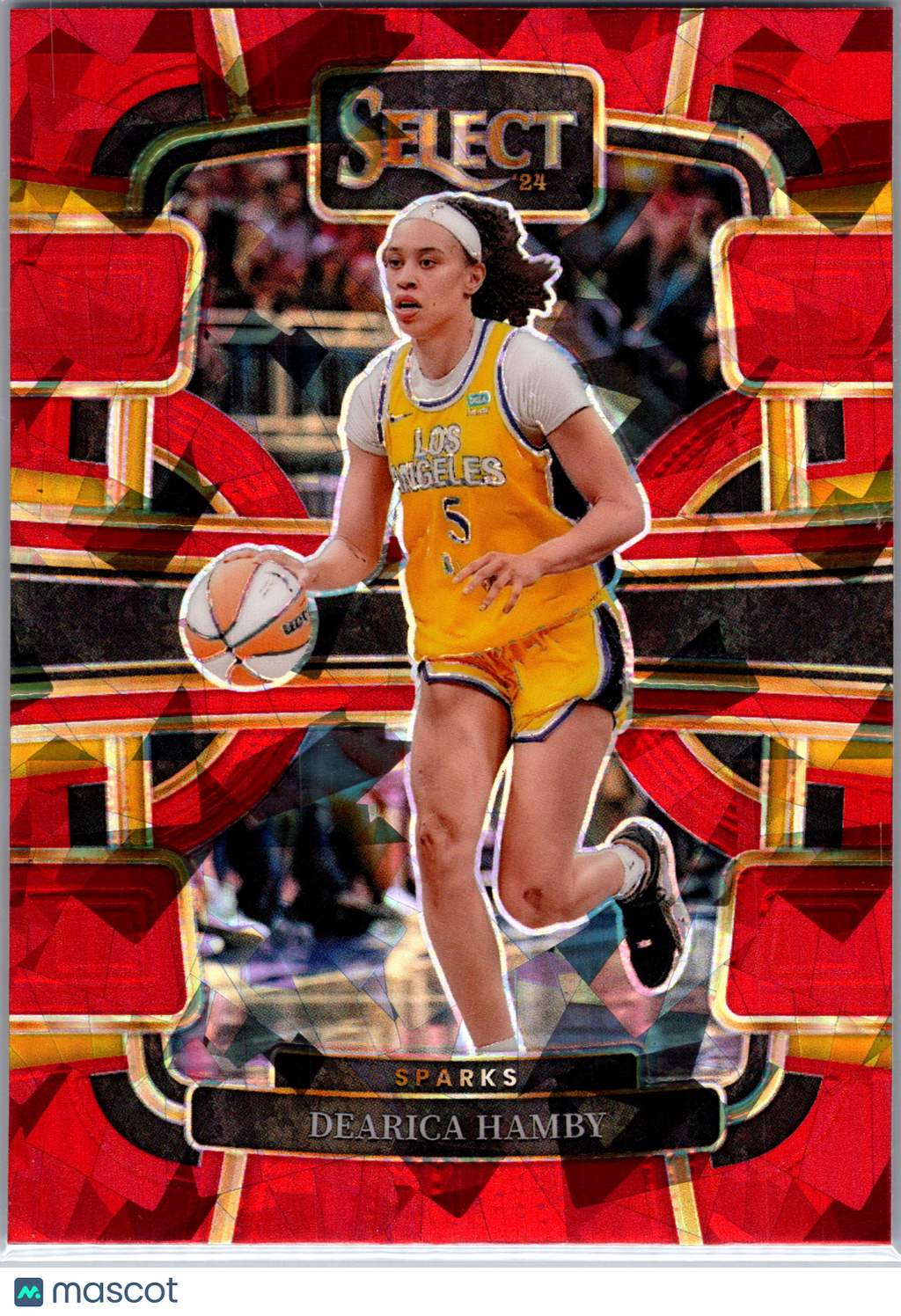 2024 Panini Select WNBA Dearica Hamby #77 Red Cracked Ice