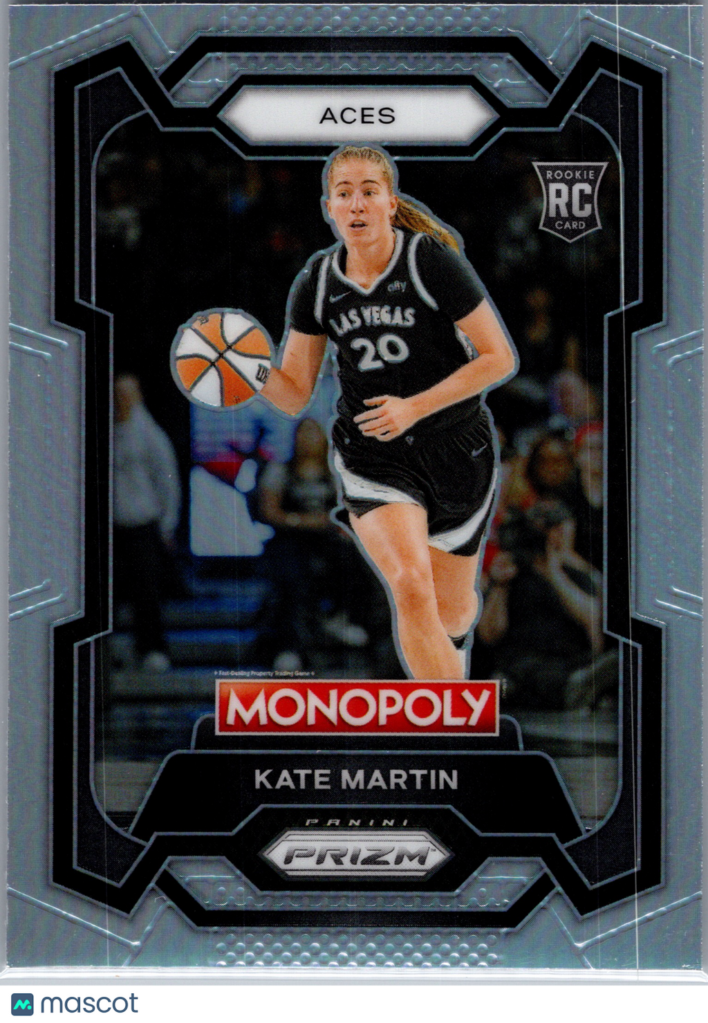 2024 Panini WNBA Monopoly Prizm Kate Martin #40 Silver Prizm RC