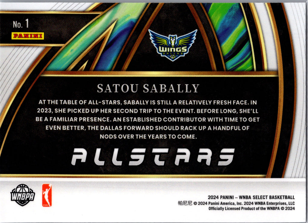 2024 Panini Select WNBA Satou Sabally #1 Allstars