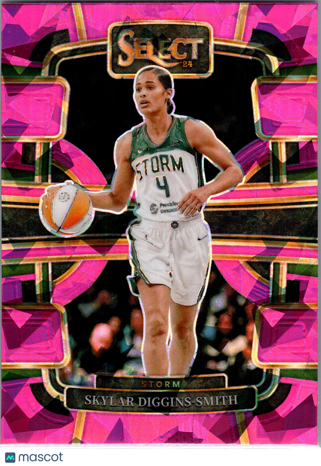 2024 Panini Select WNBA Skylar Diggins-Smith #12 Pink Cracked Ice
