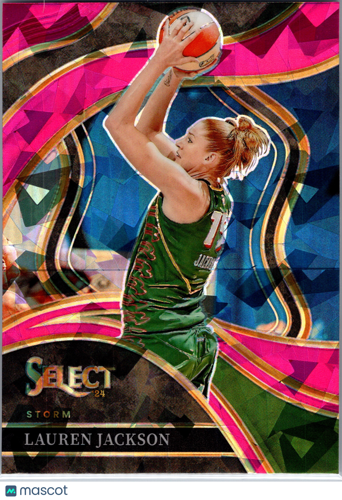 2024 Panini Select WNBA Lauren Jackson #236 Pink Cracked Ice