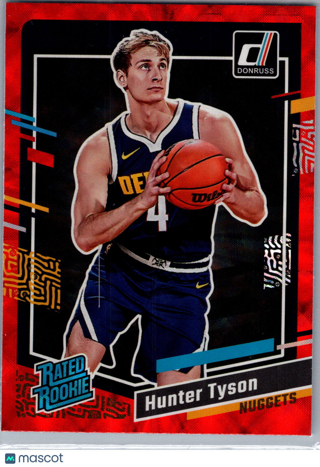 2023 Donruss Hunter Tyson #201 Red Laser