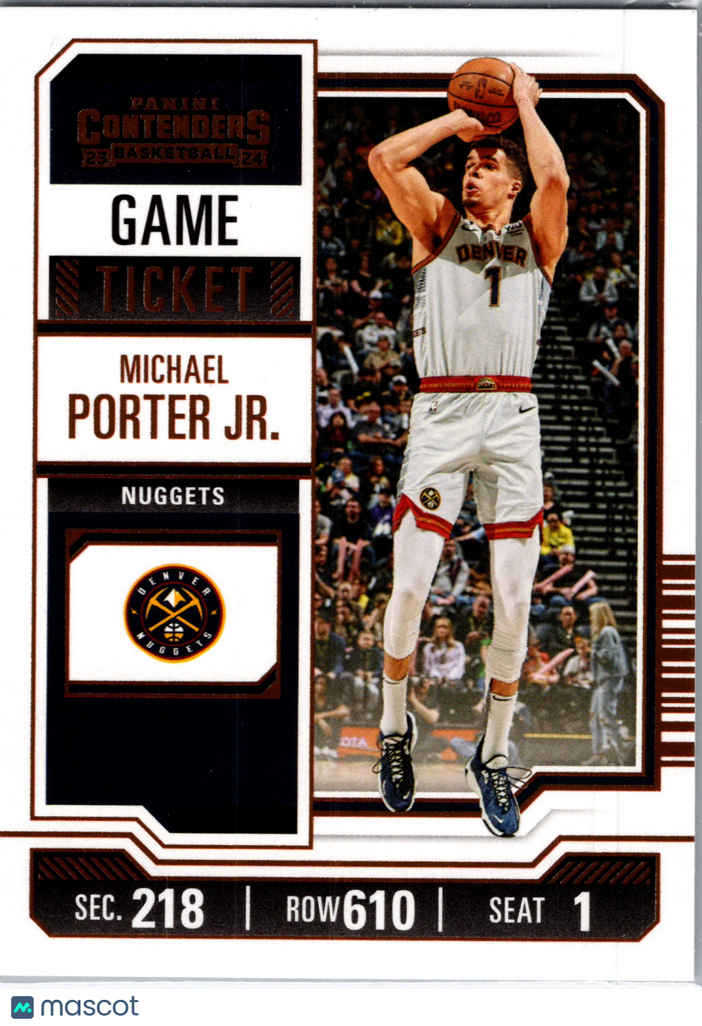 2024 Panini Contenders Basketball Michael Porter Jr. #28 Game Ticket