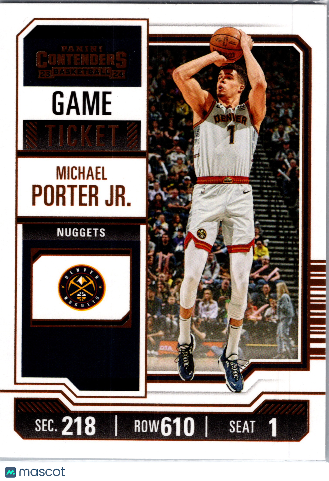 2024 Panini Contenders Basketball Michael Porter Jr. #28 Game Ticket