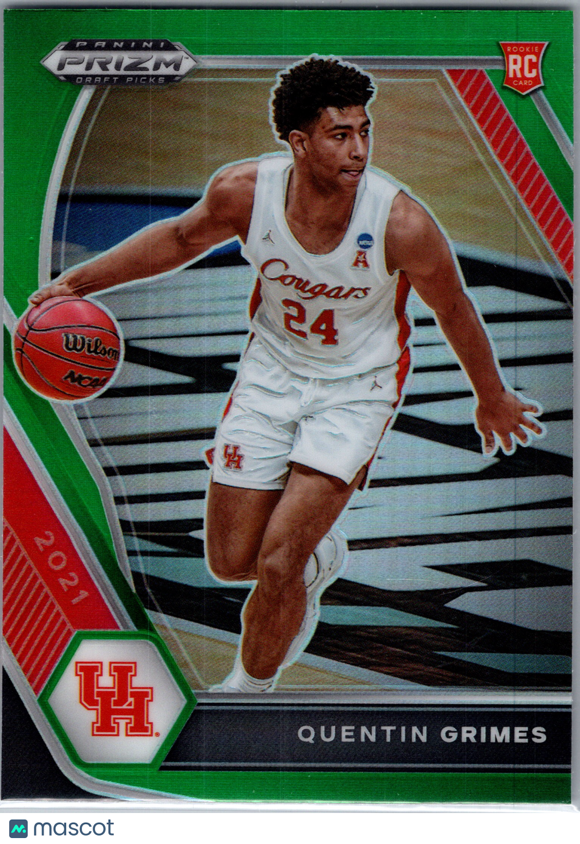 2021 Panini Prizm Draft Picks Quentin Grimes #46 Green RC