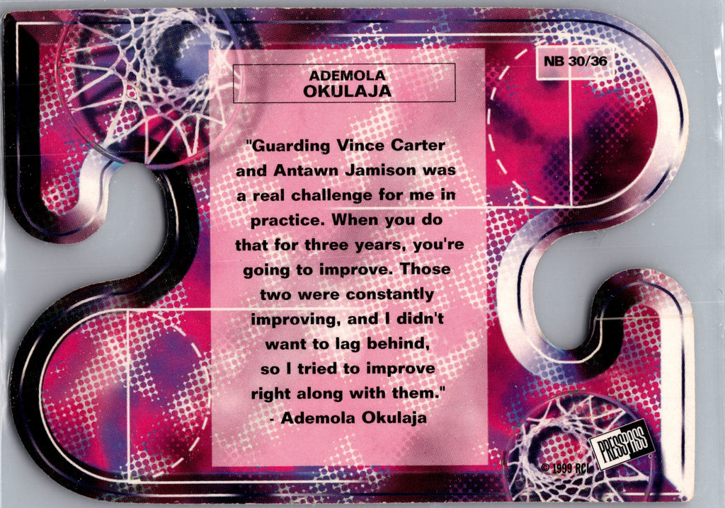 1999 Press Pass Net Burners Ademola Okulaja #NB 30 /36 RC