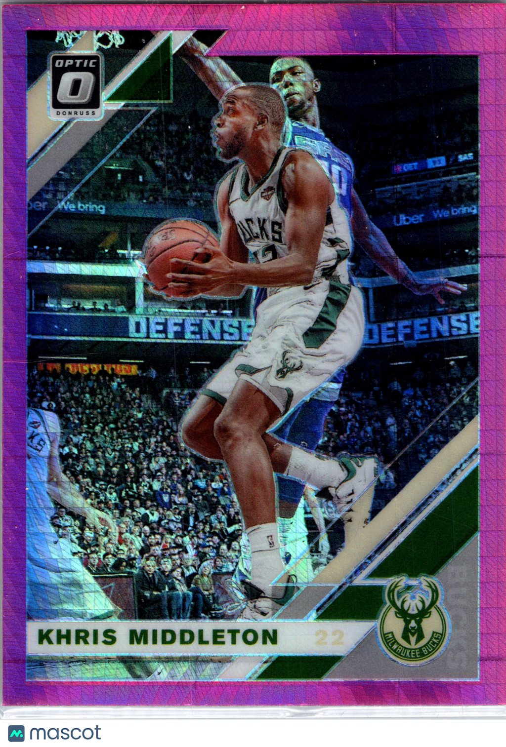 2020 Panini Donruss Optic Khris Middleton #71 Pink Velocity