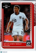 2025 Panini Donruss Optic Road to FIFA World Cup 26 Myles Lewis-Skelly #72 Red