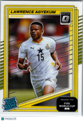 2025 Panini Donruss Optic Road to FIFA World Cup Lawrence Agyekum #209 Yellow